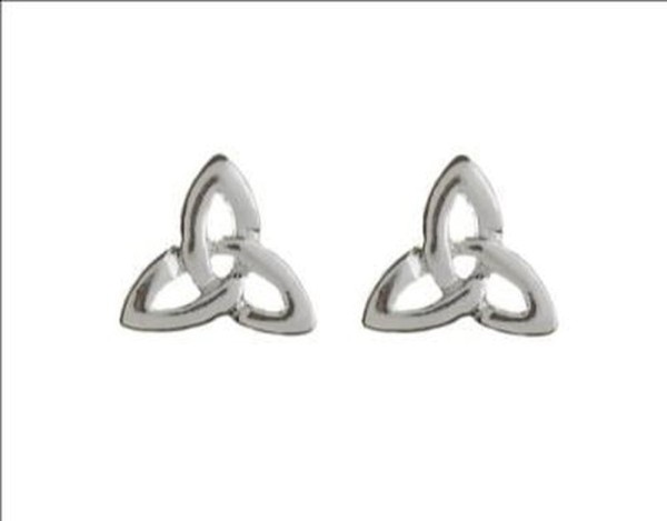 Irische keltische Ohrringe Trinity Knot Silber 925