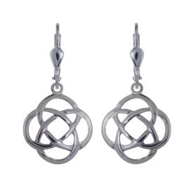 Keltische Ohrringe Liebesknoten aus Silber 925