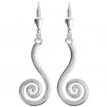 Irische Ohrringe Spirale aus Silber 925