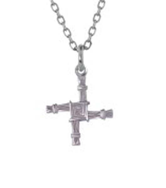 Kleines traditionelles St. Brigid Kreuz Silber 925