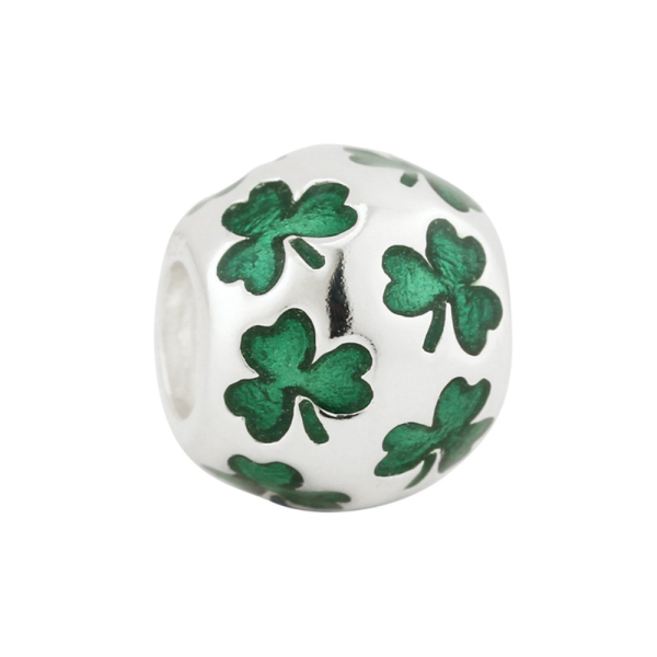 Celtic Bead irisches Kleeblatt Silber