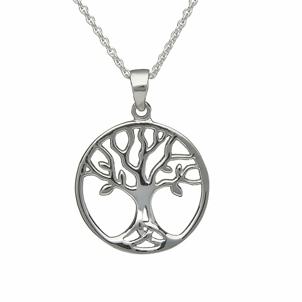 Irische Kette Baum des Lebens Silber
