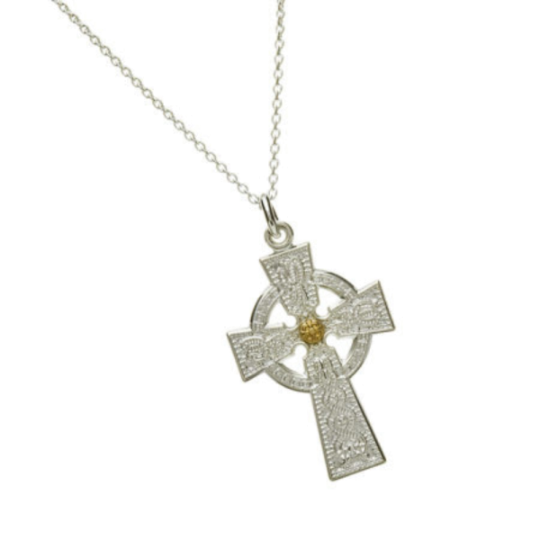 Keltisches Kreuz für Frauen mit Kette Arda Kollektiion Silber 925