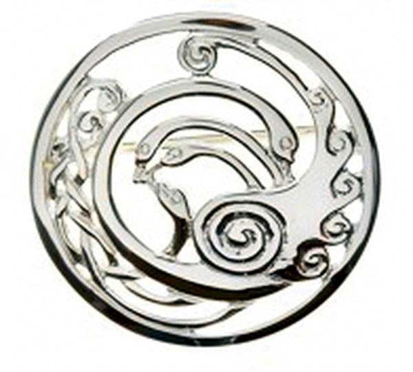 Keltische Brosche Children of Lir Kollektion  aus Silber 925 klein