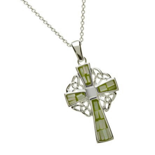 Keltisches Kreuz mit Mosaik aus Silber 925