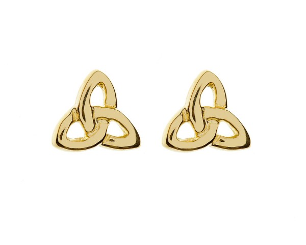 Keltische Ohrringe / Ohrstecker  Trinity Knot 10 ct. Gold 416